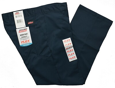 #ad Genuine Dickies #11294 NEW Men#x27;s Navy Relaxed Fit Straight Leg Work Pants $17.99