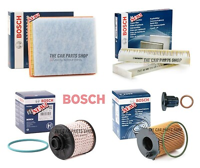 #ad FOR PEUGEOT 3008 1.6 2014gt; FULL BOSCH SERVICE FILTER WITH NEW SUMP PLUG GBP 74.95