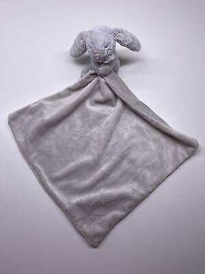 #ad Jellycat London Bashful Bunny Plush Security Blanket Lovey Gray $8.99