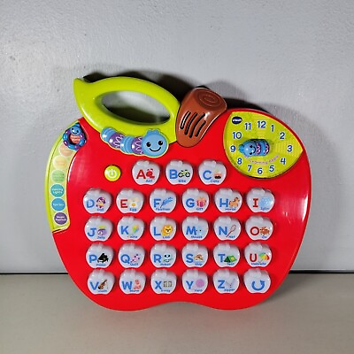 #ad VTech Alphabet Apple Learning Letters Educational Toy Letter Sounds Music Works $14.99
