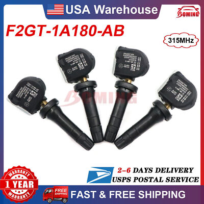 #ad 4x NEW F2GZ 1A189 A TPMS Tire Pressure Sensors For 15 20 Ford F 150 Edge Mustang $38.46