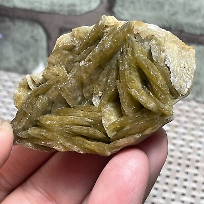 #ad Beautiful Natural Yellow Sheet Siderite Mineral Specimen 60g F2 $16.25