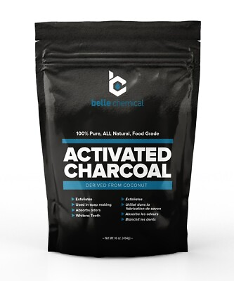 #ad Coconut Activated Charcoal Powder Food Grade Kosher Halal $4.49