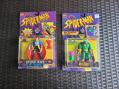 TOY BIZ MARVEL SPIDERMAN MYSTERIO with Mist Squirting Action The Animated Series $50.00