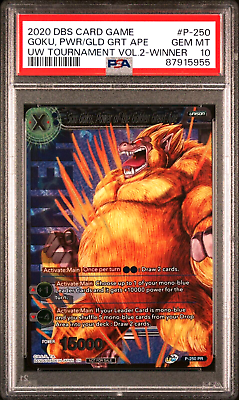 #ad PSA 10 Son Goku Power of the Golden Great Ape Winner Stamped Dragon Ball Super $79.99