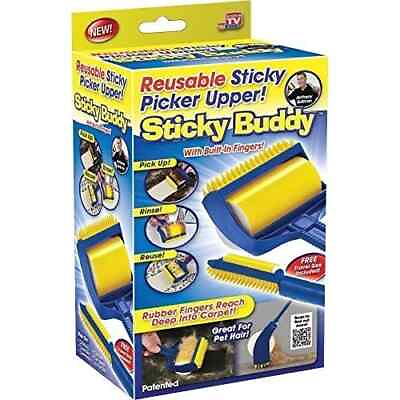 #ad Sticky Buddy Reusable Picker Upper Lint Roller Pet Hair Remover Brush Travel $14.99