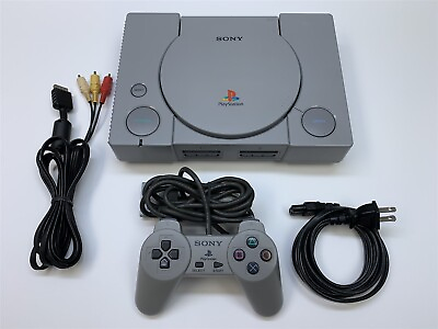 #ad Sony PlayStation 1 PS1 Console Bundle with 1 Sony Controller $129.99
