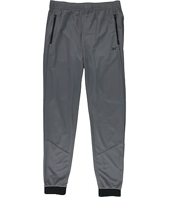 #ad Reebok Mens Knit Athletic Track Pants Grey Medium $33.17