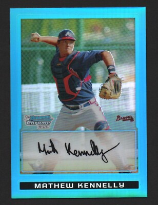 #ad 2009 Bowman Chrome Blue Refractor #BCP148 Mathew Kennelly RC $2.50