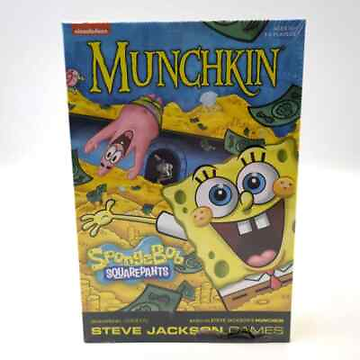 #ad Nickelodeon Spongebob Squarepants Muchkin Games Steve Jackson New 10 3 6 Player $19.99