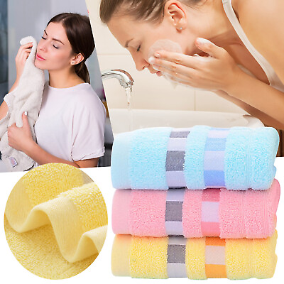 #ad 3PC Towel Absorbent Clean And Easy To Clean Cotton Absorbent Soft Suitable For $12.08