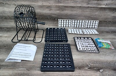 #ad 140 Chip Bingo Game With Cage $27.81