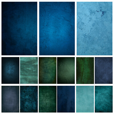 #ad Vinyl Photography Background Cloth Banner Blue Green Texture Studio Party Decor $8.99