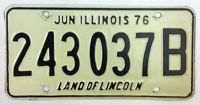 #ad Illinois 1976 Pick Up Truck Old License Plate Vtg Garage Man Cave Decor Auto Tag $11.95