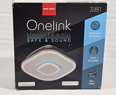#ad First Alert Onelink Safe amp; Sound Smoke and Carbon Monoxide Alarm Premium Speaker $89.99