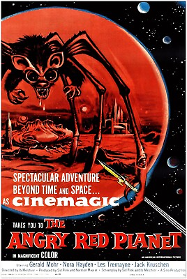#ad The Angry Red Planet Vintage Horror Movie Poster $24.99