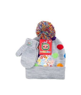 #ad Cocomelon Kids Beanie Hat and Mitten Set BRAND NEW $10.39