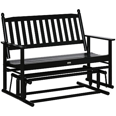 #ad Outdoor Glider Bench for Adult Patio Loveseat Porch Yard Swing Rocking Chair $163.27