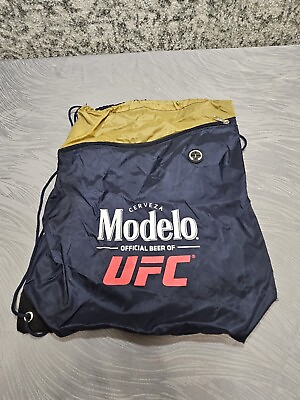 #ad Modelo Cerveza Beer UFC Drawstring Bag Navy Blue New Backpack 12x14quot; $8.00