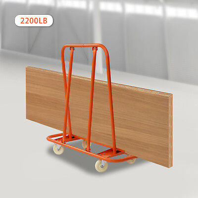 #ad Orange 2200lbs Load Capacity Professional Drywall Sheet Cart Wall Panels Trolly $105.45