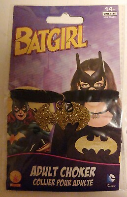 #ad NEW Batman Adult Batgirl Choker RUBIES DC COMICS $9.00