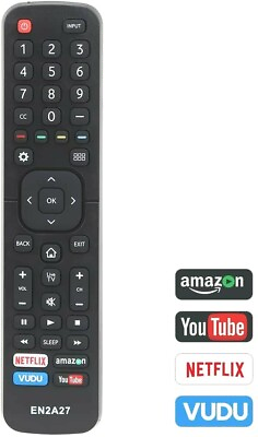 #ad Replace Remote Control EN2A27 for Hisense TV 55H6B 50H7GB 55H5C 50CU6000 50H6C $6.79