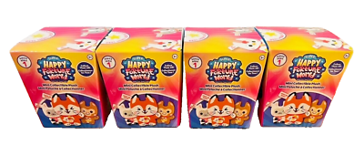 #ad 4 LOT Just Play SUPER HAPPY FORTUNE WORLD 3quot; Mini Collectible Plush Series 1 $16.99