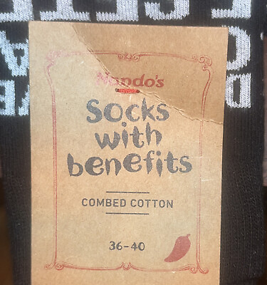 #ad Nando’s NEW Socks With Benefits Happy Feet 1987 3 Socks In A Pair $14.00