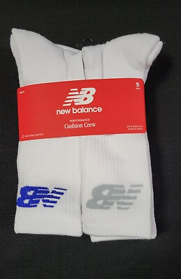 #ad New Balance Mens Performance Cushion comfort socks Arch support SZ 6 12 5 PR $24.99