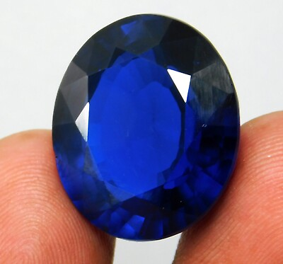 #ad Natural 34.60 Ct Certified Ceylon Blue Sapphire Oval Cut Loose Gemstone $129.55