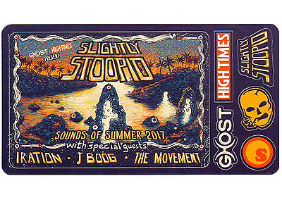 #ad SLIGHTLY STOOPID Sounds Of Summer 2017 Tour Ltd Ed RARE 6 Sticker Lot IRATION $9.99