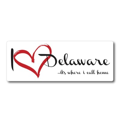 #ad I Love Delaware It#x27;s Where I Call Home US State Magnet Decal 3x8quot; Automotive $7.99