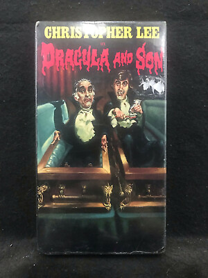 #ad Dracula And Son VHS 1988 Christopher Lee Bernard Menez NEW SEALED $69.99