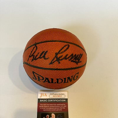 Bill Russell Signed Spalding NBA Mini Basketball With JSA COA $499.00