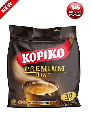 #ad Kopiko 3 in 1 Instant Coffee 21.2 oz 30 Sachets $14.45