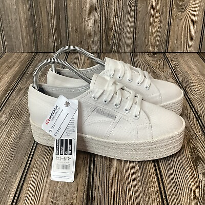 #ad Superga Women’s Espadrille Rope Platform Casual Sneakers Shoes Size 7.5 NEW $54.99