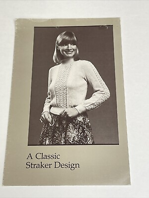 #ad P Straker Womens Sweater Daphne 868 Size 32 40 Knitting Pattern $8.00