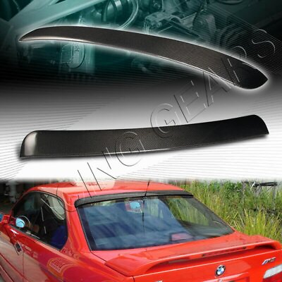 #ad VIP REAL CARBON FIBER REAR WINDOW ROOF SPOILER WING FIT 92 98 BMW E36 COUPE $124.95
