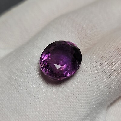 #ad Natural RARE SIBERIAN AMETHYST 11.19ct Handcut Faceted Oval Gemstone; 16x13 mm $70.00