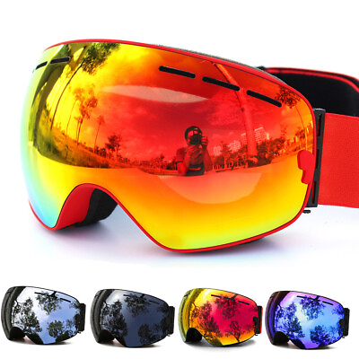 #ad Men Women Outdoor sports Ski Motorcycle Ski Goggle Eye Protect Eye Glasses $24.22