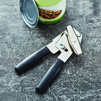 #ad Swing A Way Can Opener Compact Manual Steel With Black Cushion Grips Kitchen NEW $15.98