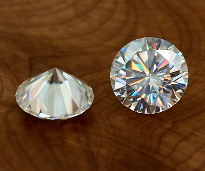 #ad 2 Ct Round Diamond HPHT CVD VVS1 D Grade Stunning Radiance AB $250.00