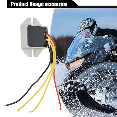 #ad High Performance Silver Voltage Regulator Rectifier for Motorcycles Snowmobiles $23.71