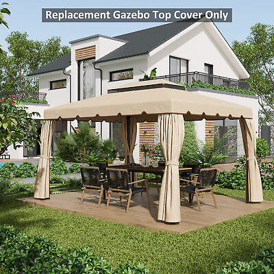 #ad Double Roof Gazebo Replacement Canopy Top Cover $69.99