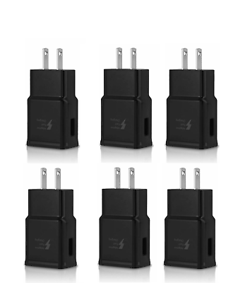 #ad 6x Adaptive Fast Charging Wall Charger For OEM Samsung Galaxy S8 S9 S10 Note BLK $15.99