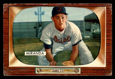 #ad 1955 Bowman Baseball #79 Willie Miranda PR $2.00