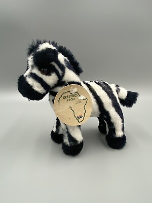 #ad 6 Inch Striped Zebra Plush Stuffed Animal Greetings From Africa $10.40