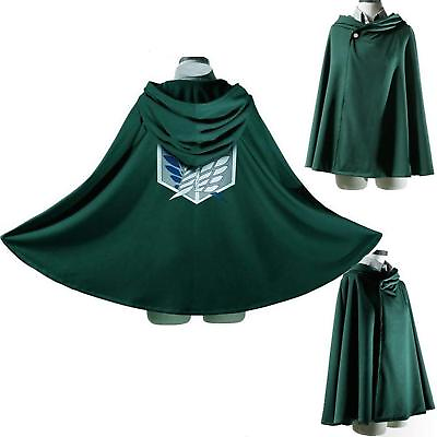 #ad Attack on Titan Survey Corps Hooded Cloak Cape Robe For Costume Cosplay Party US $15.59