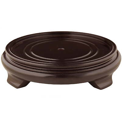#ad Round Rosewood Base Pedestal Display Stand Size 6.5 in. Base Diameter $39.03