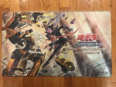 #ad Yu Gi Oh Sky Striker Playmat Asia Convention Sealed Official Brand New $450.00